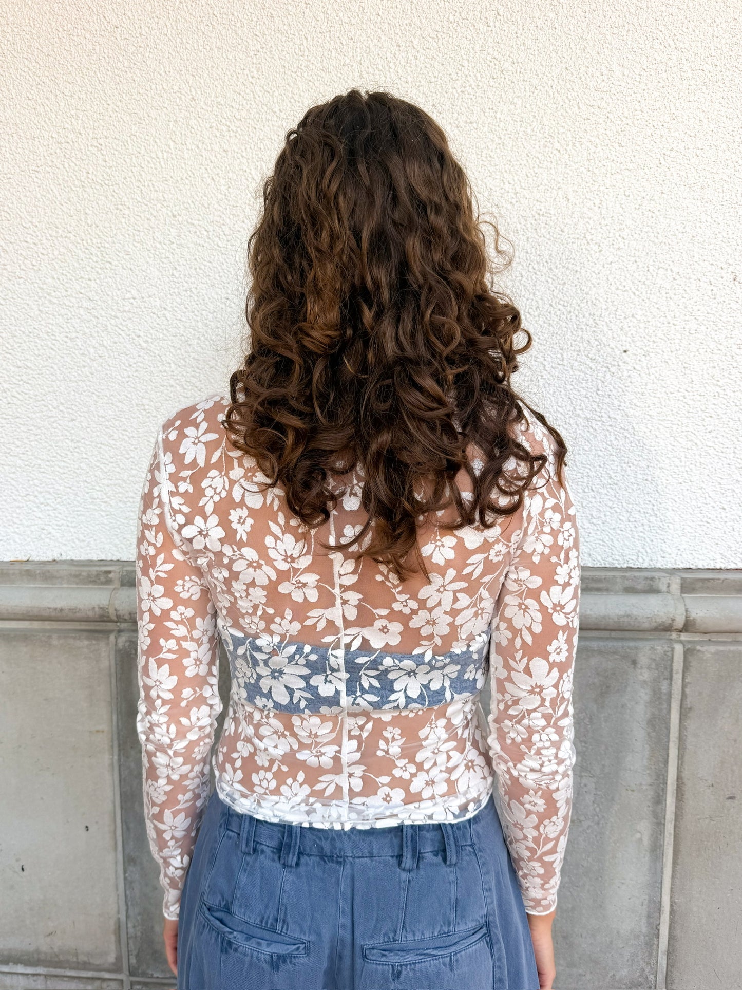 Free People Early Sunsets Top Ivory