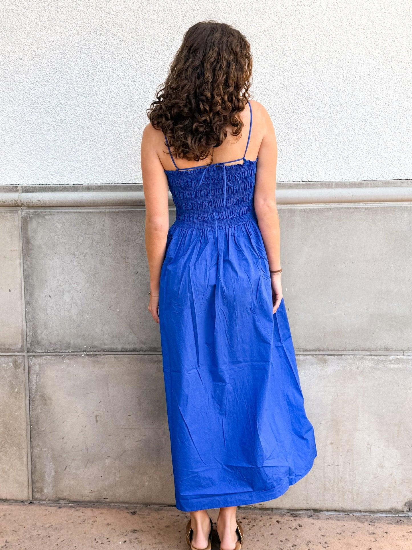 Z Supply Cornelia Midi Dress-Nautical