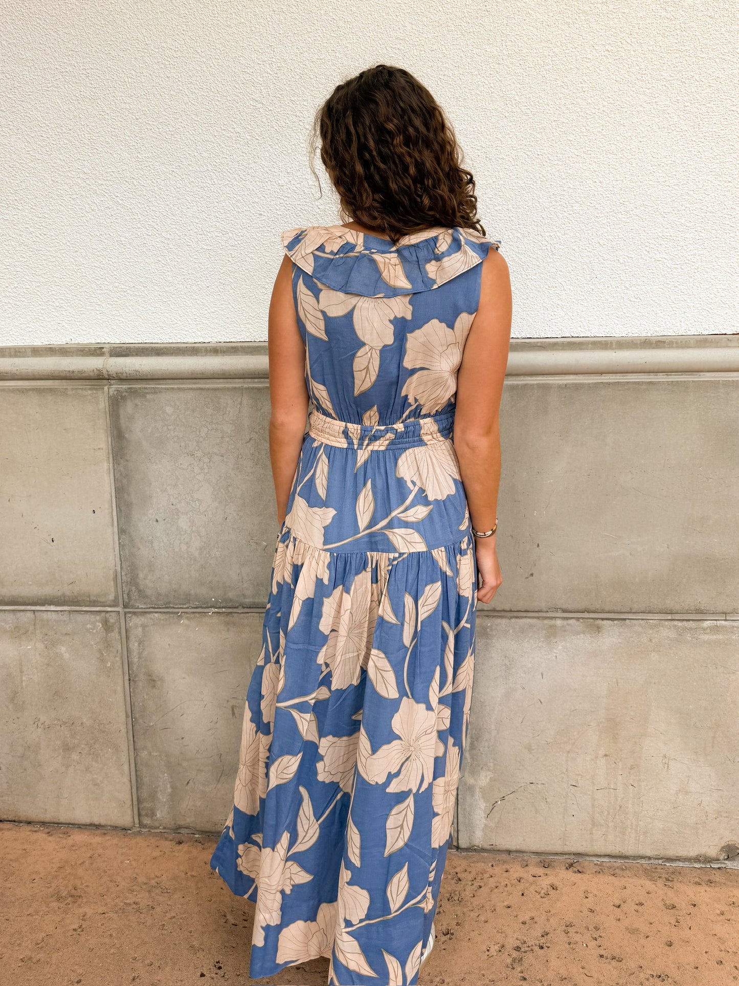 Z Supply Malene Maxi Dress - Lake Blue