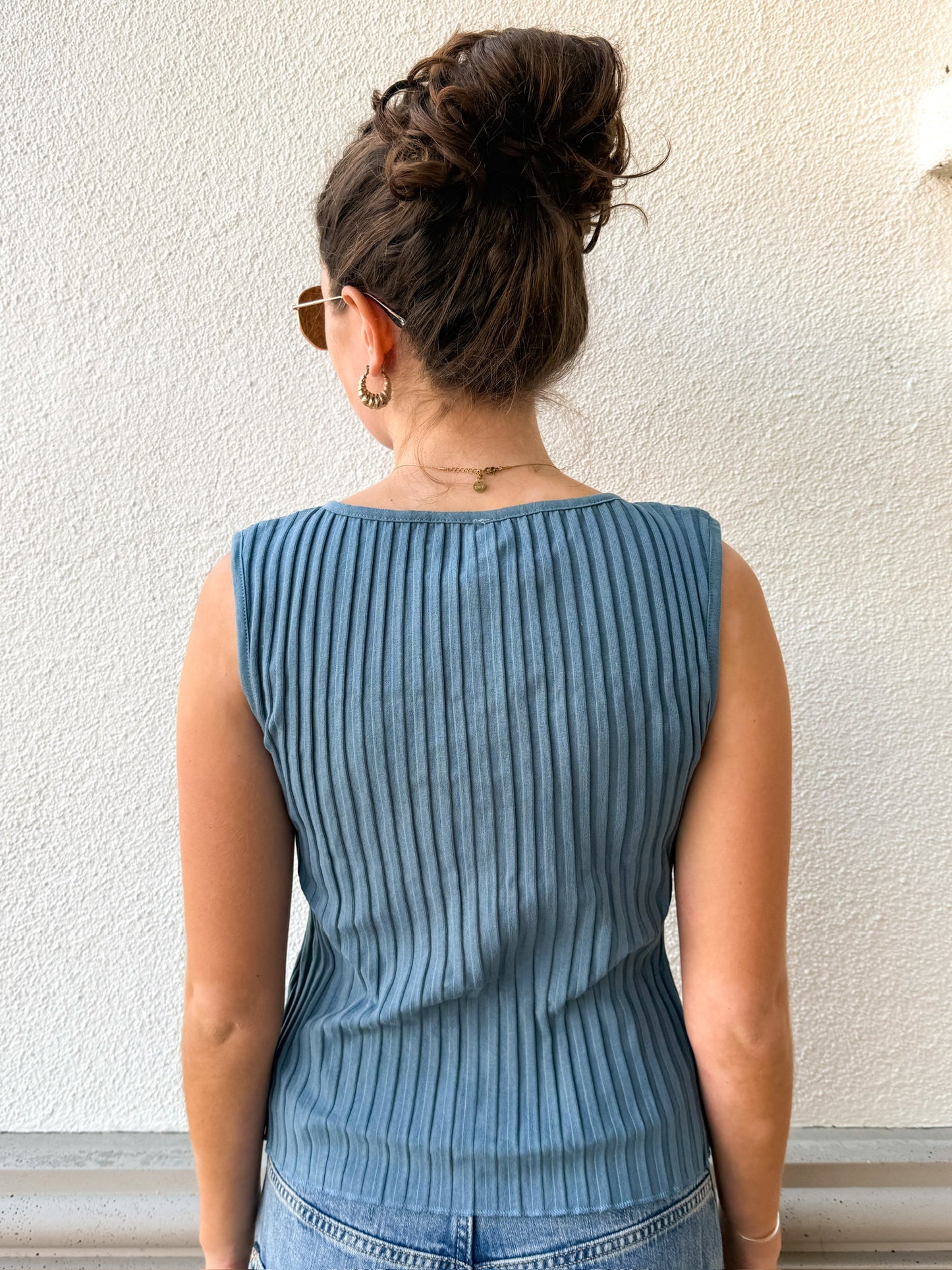 Free People Tilly Vest - Ocean