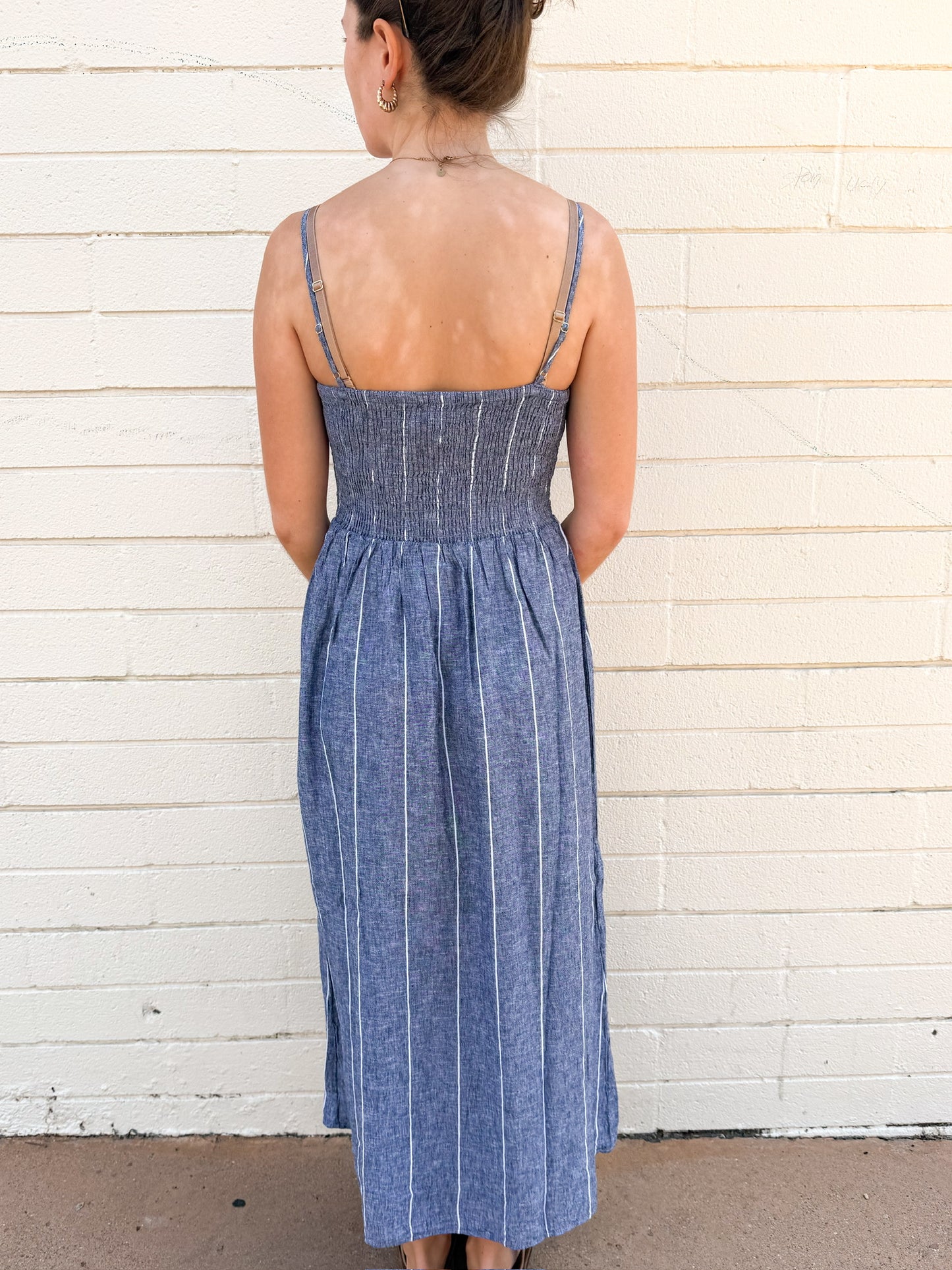 Z Supply Romy Striped Maxi Dress-Eclipse