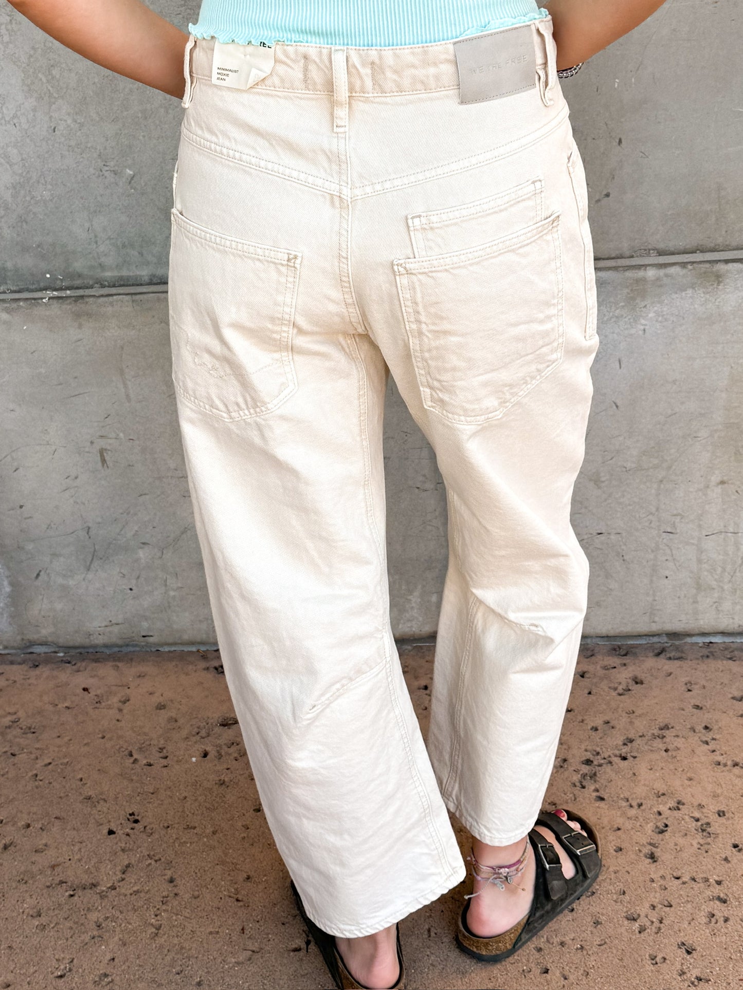 Free People Minimalist Moxie Boyfriend Jean-Dusty Roads