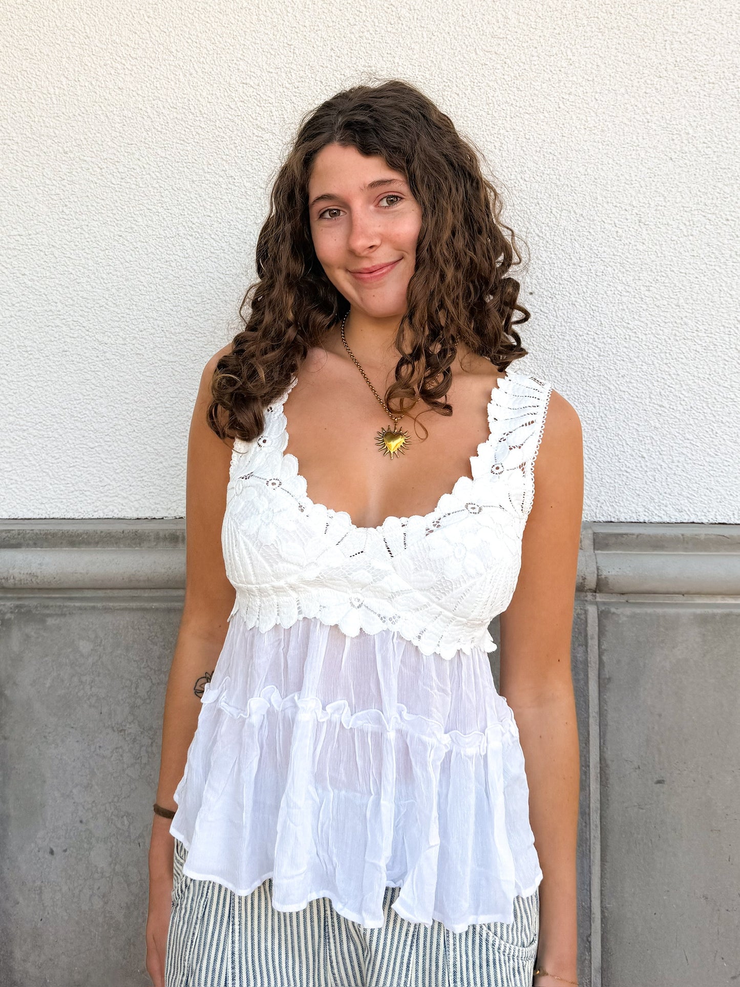 Free People Petal Party Tank-Tofu