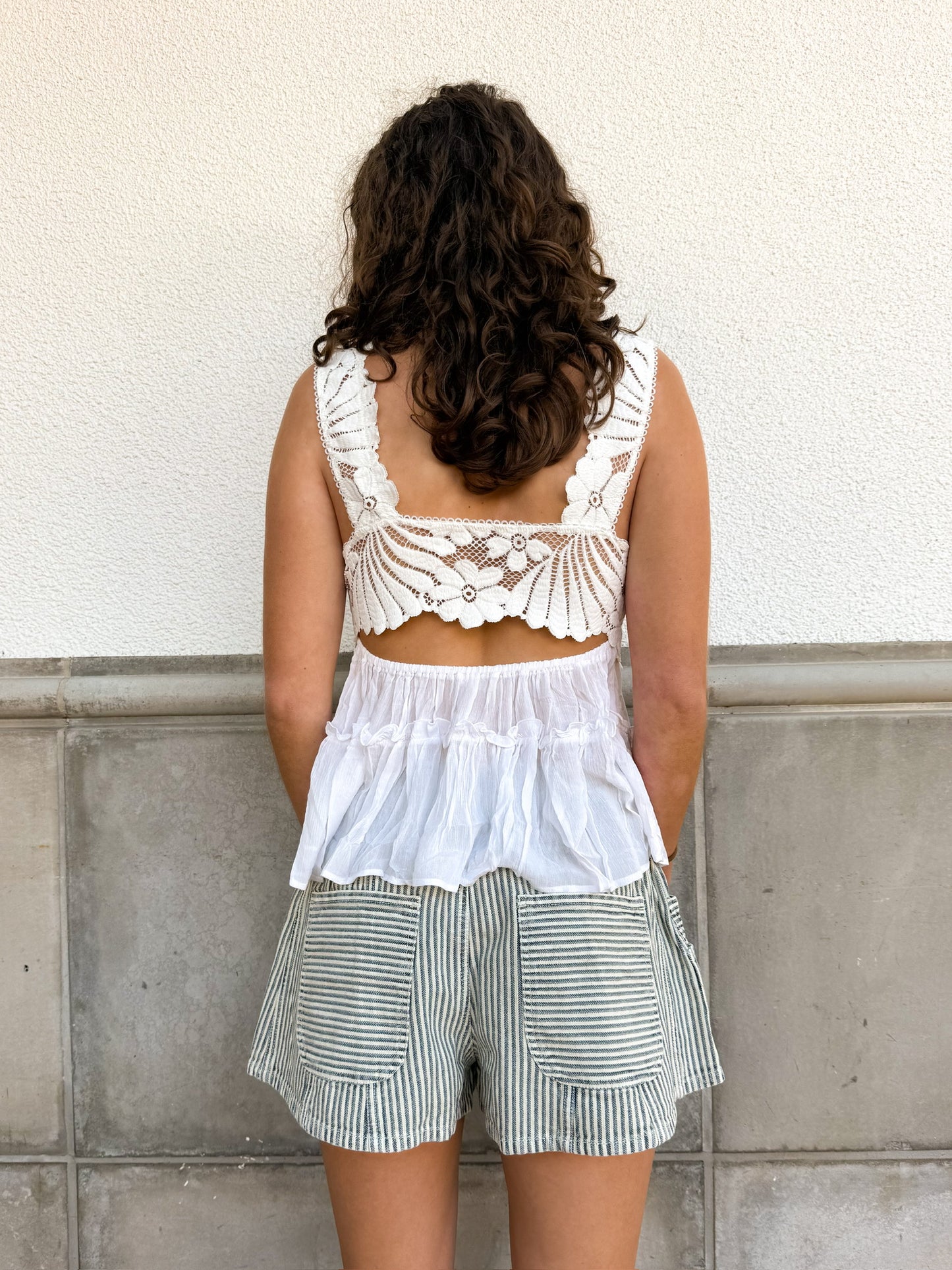 Free People Luna Railroad Short - Horizon Stripe