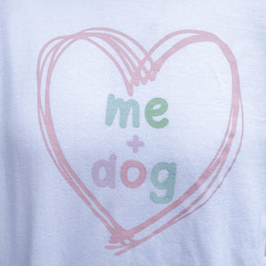 Me Plus Dog 4 Color Pullover Sweatshirt - White