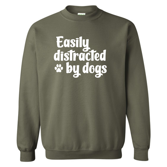 Easily Distracted by Dogs Crewneck