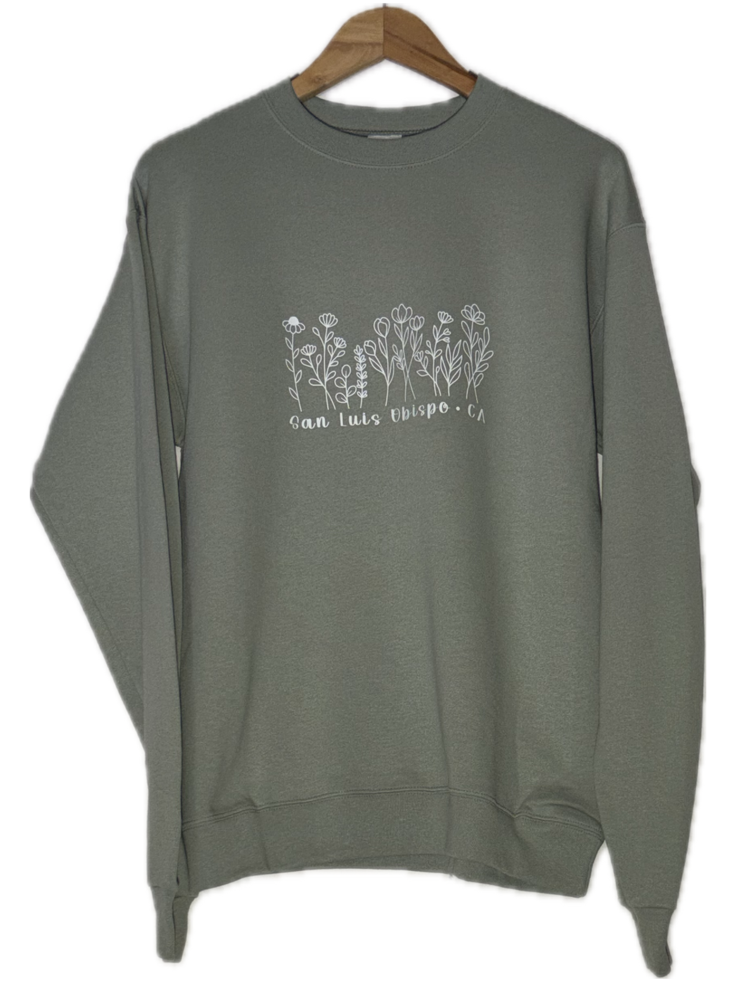 SLO Flower Line Crewneck