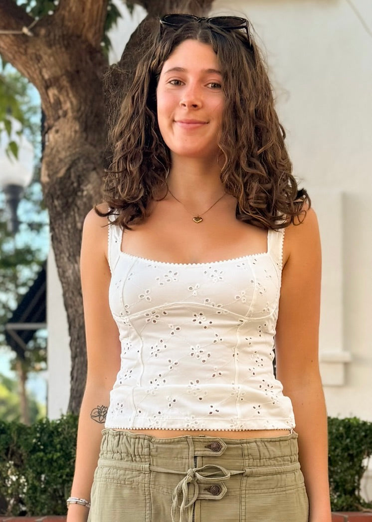 Free People Full Bloom Eyelet Cami - FP128871CY