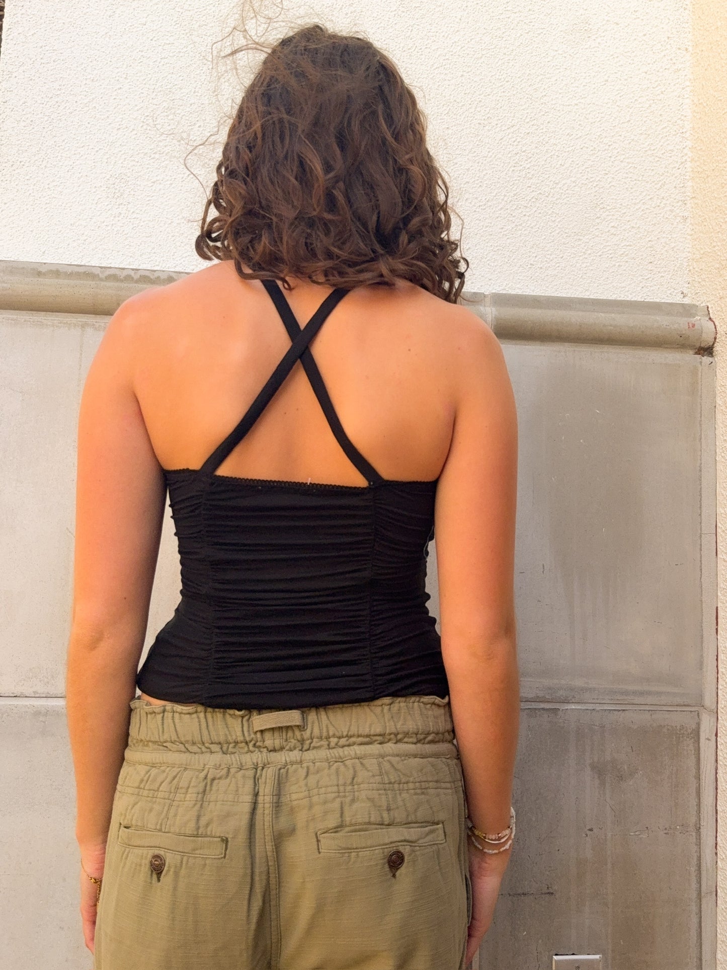 Free People Shimmer Cami-Black