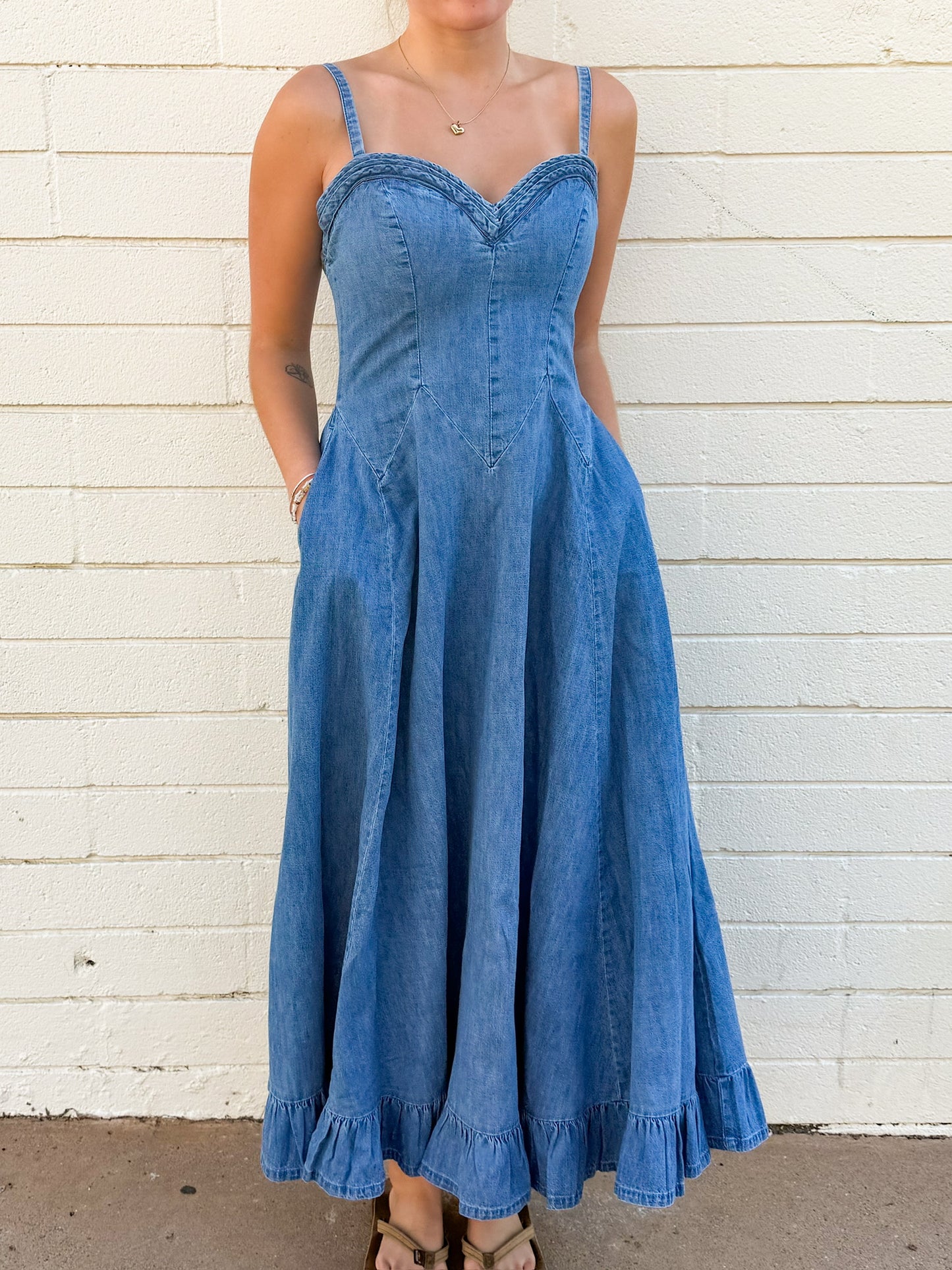 Free People Another Season Midi Blue