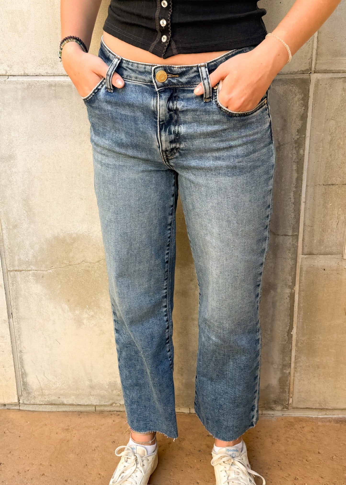Kut Charlotte High Rise Wide Leg Jean Star