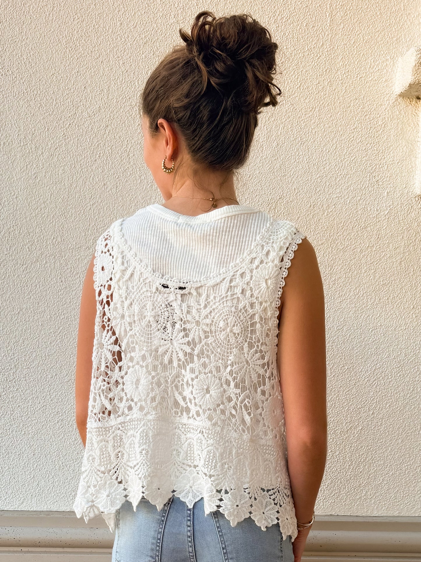 Crochet Tank White
