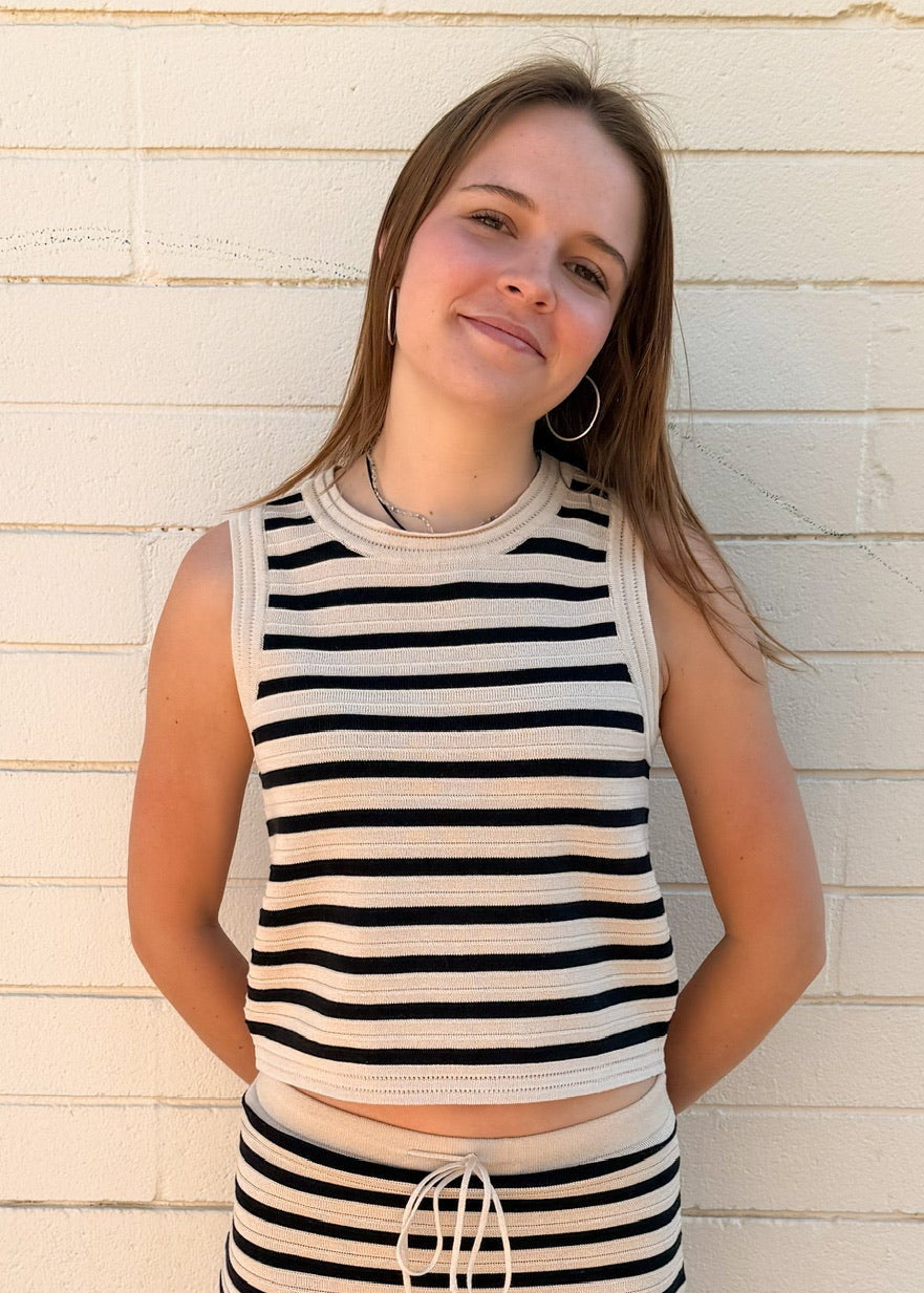 Z Supply Emori Striped Tank Natural