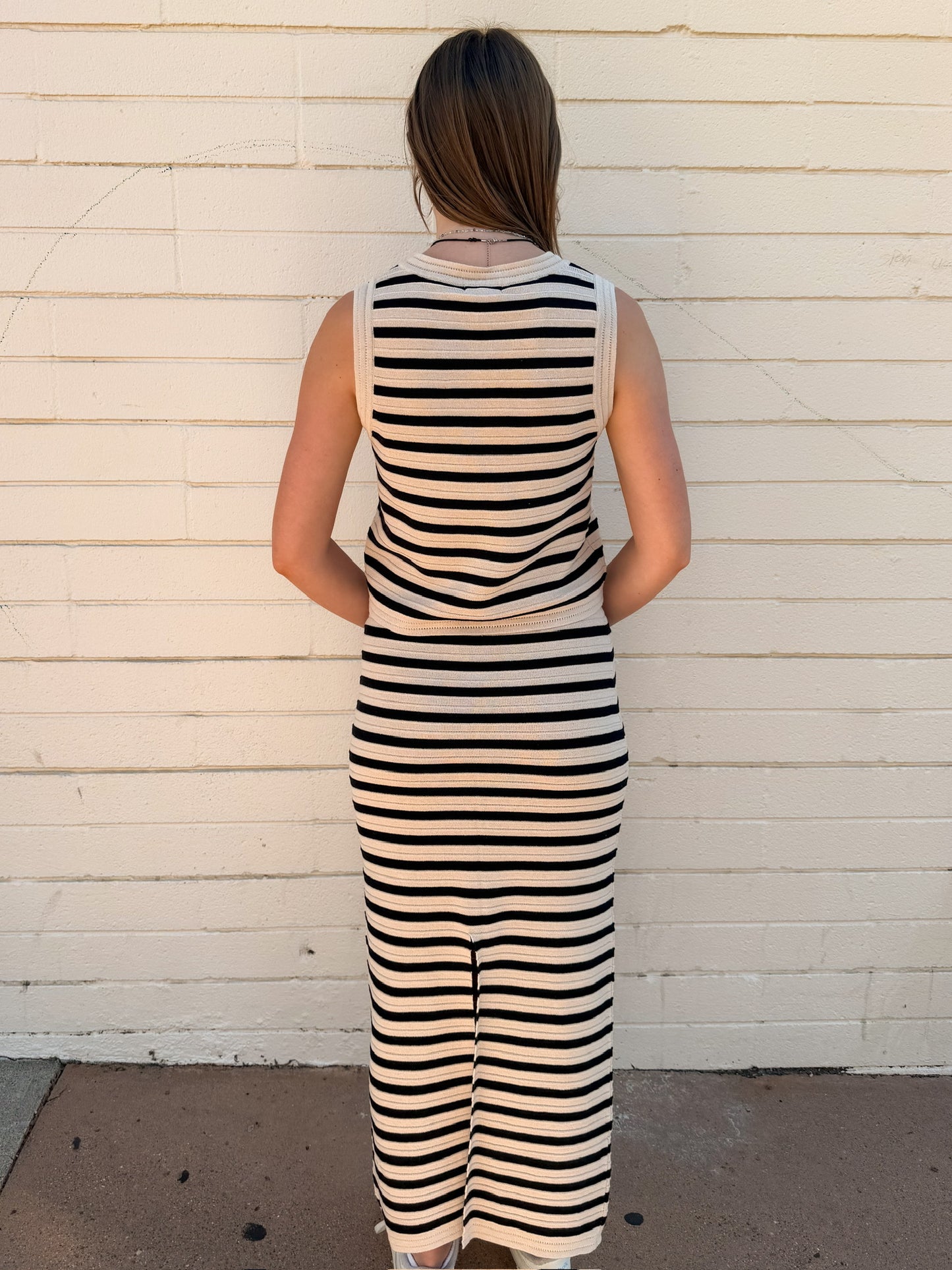 Z Supply Emori Striped Skirt Natural