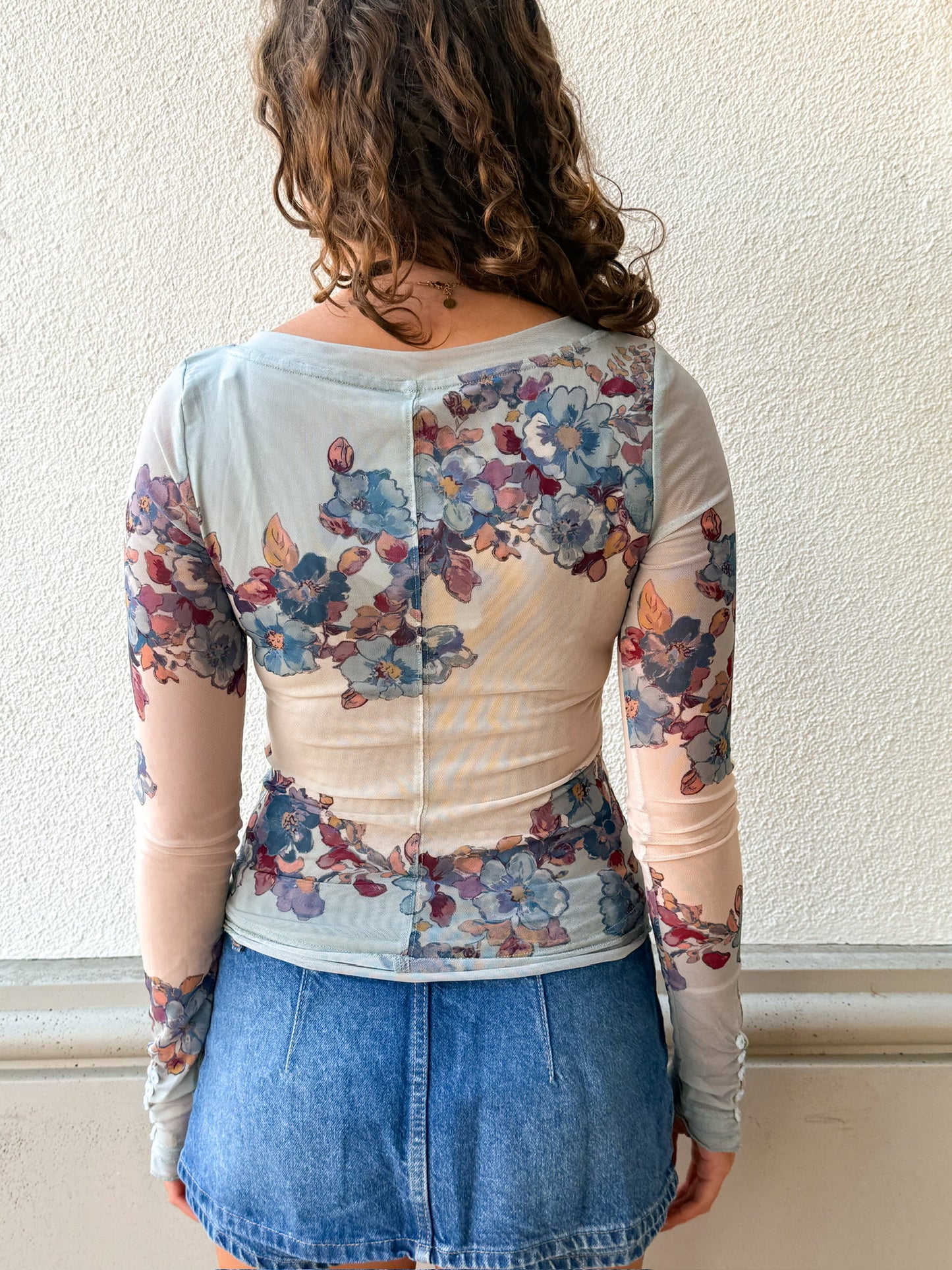 Free People Lilly Print Long Sleeve