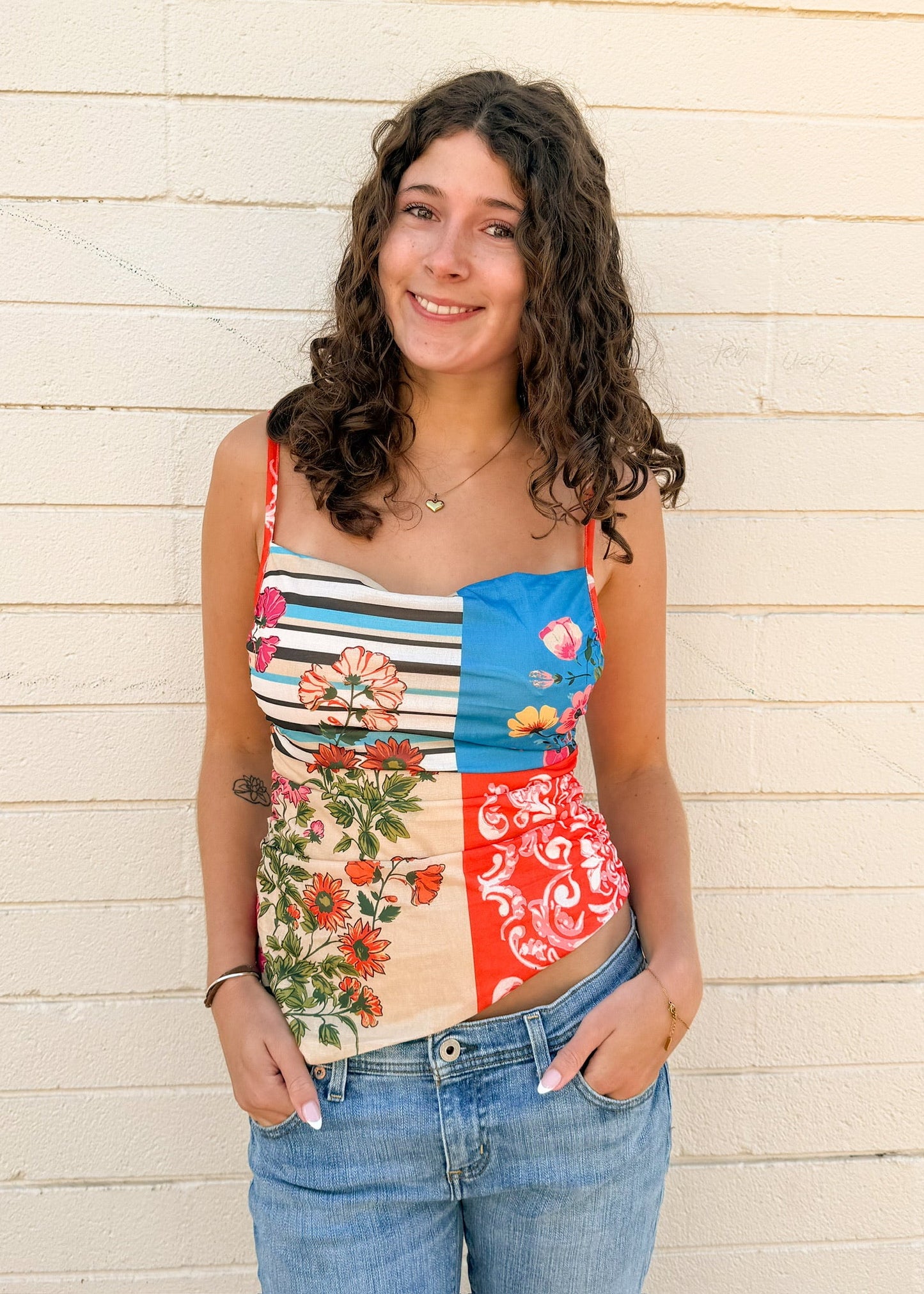 Free People Estella Tank-Pop