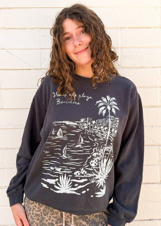 Z Supply La Playa Boyfriend Sweatshirt
