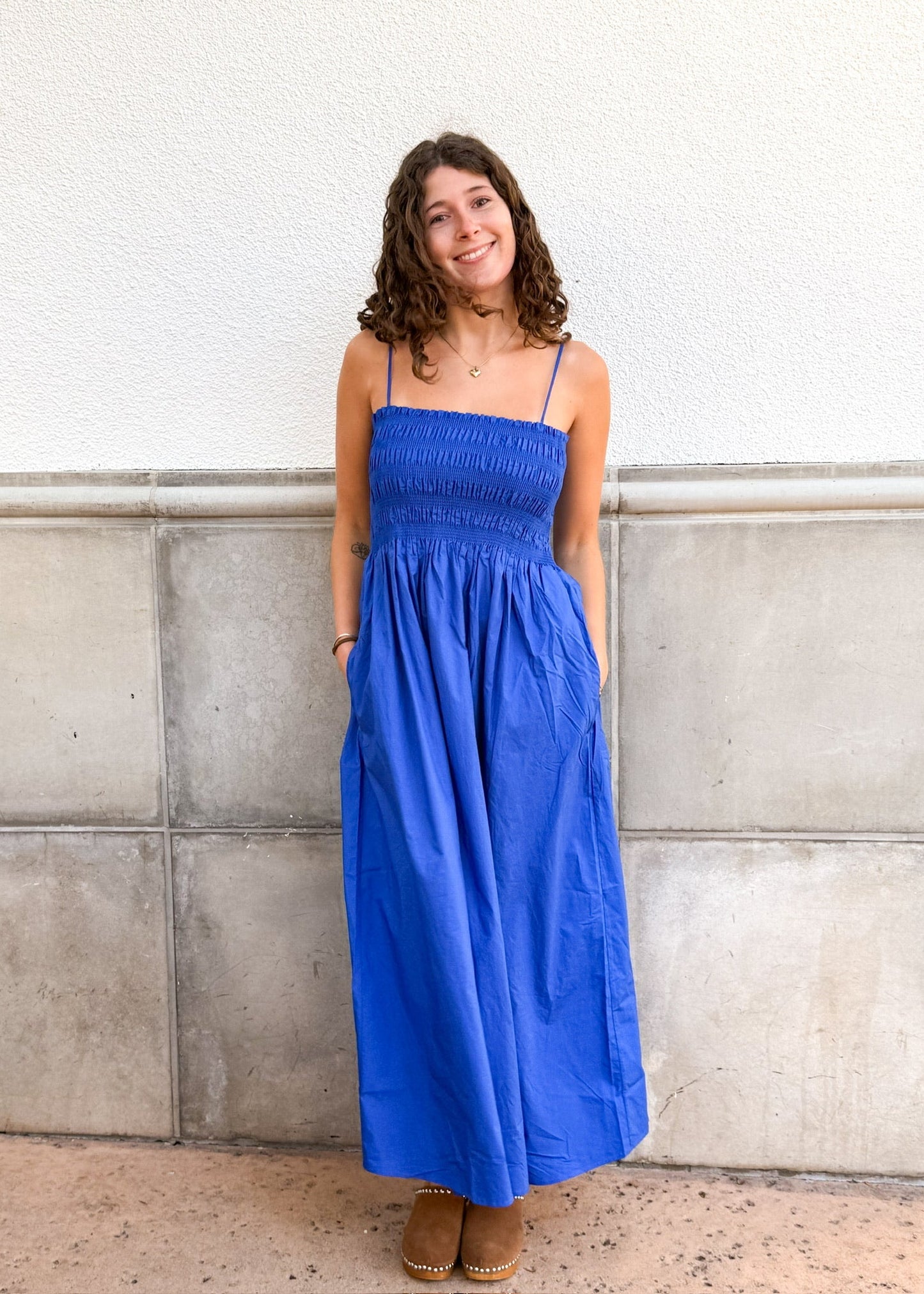 Z Supply Cornelia Midi Dress-Nautical