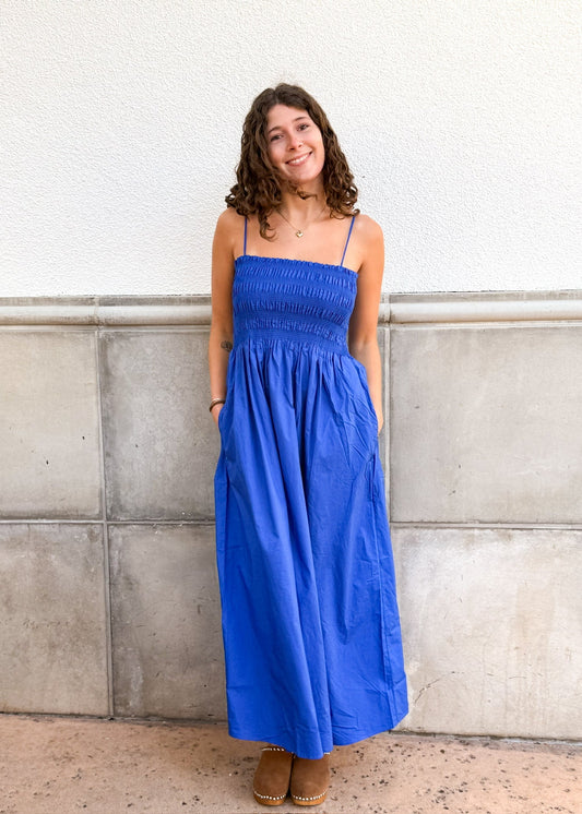 Z Supply Cornelia Midi Dress-Nautical