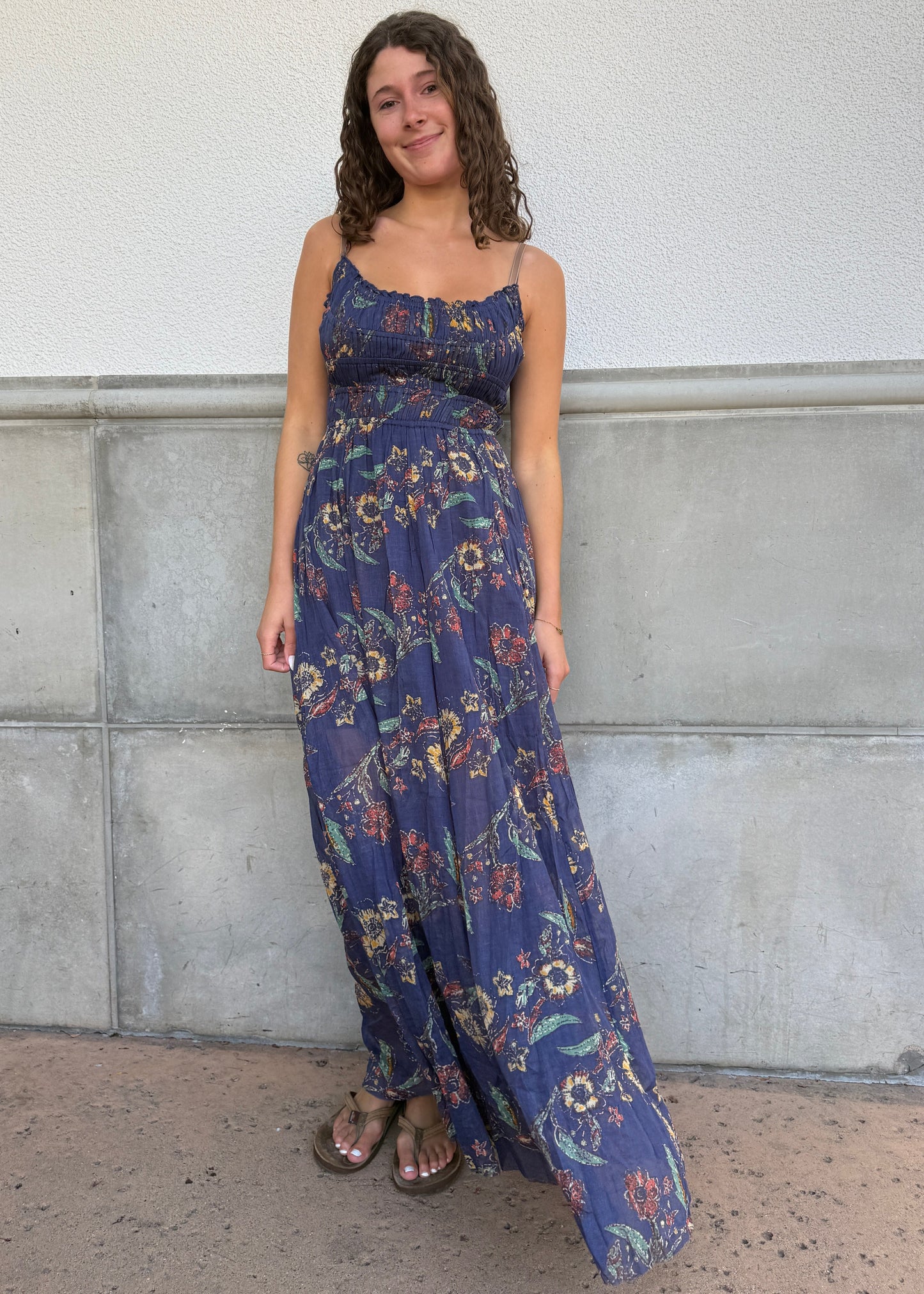 Free People Ciella Print Maxi-New England
