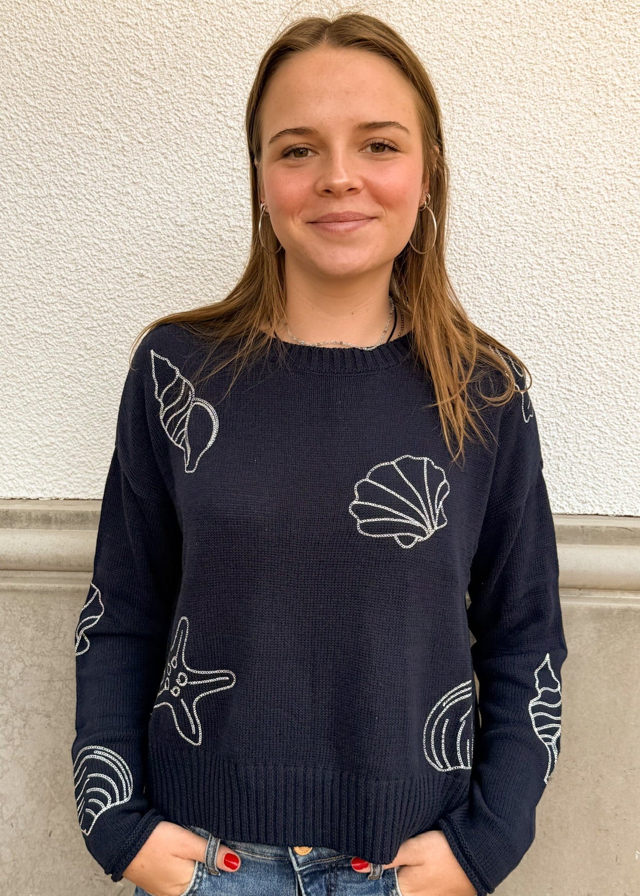 Z Supply Paradise Reef Sweater - Navy