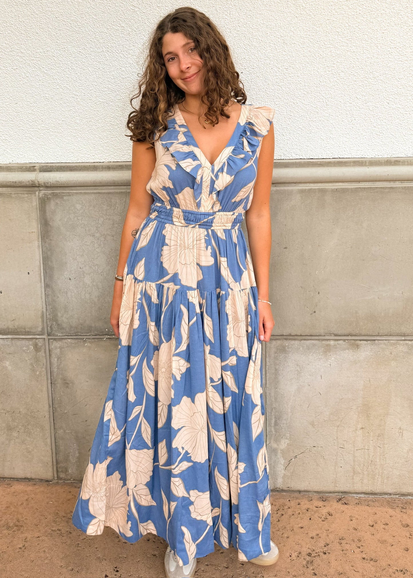 Z Supply Malene Maxi Dress - Lake Blue