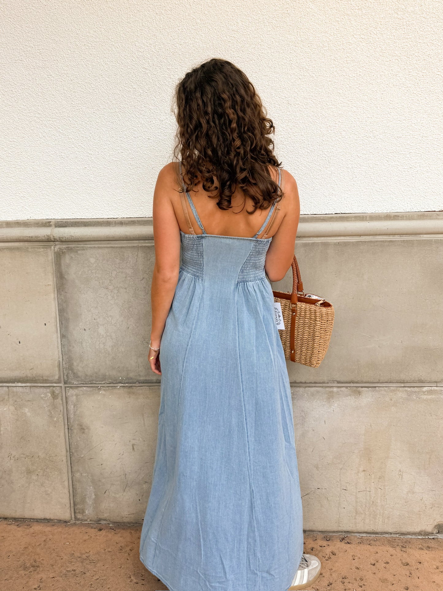 Z Supply Angel Eyes Midi Dress - Lake Blue