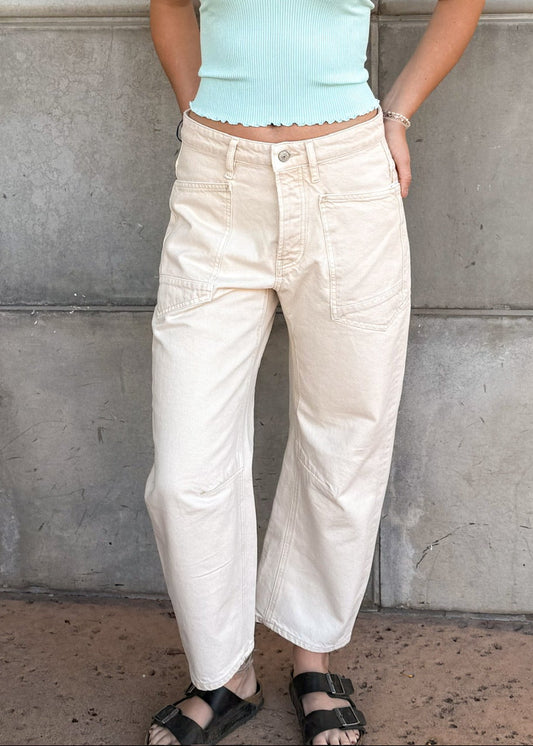 Free People Minimalist Moxie Boyfriend Jean-Dusty Roads