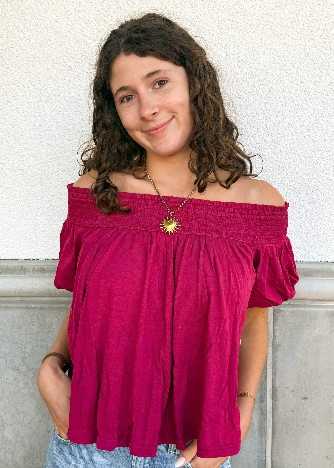Free People Mabel Top - Sangria