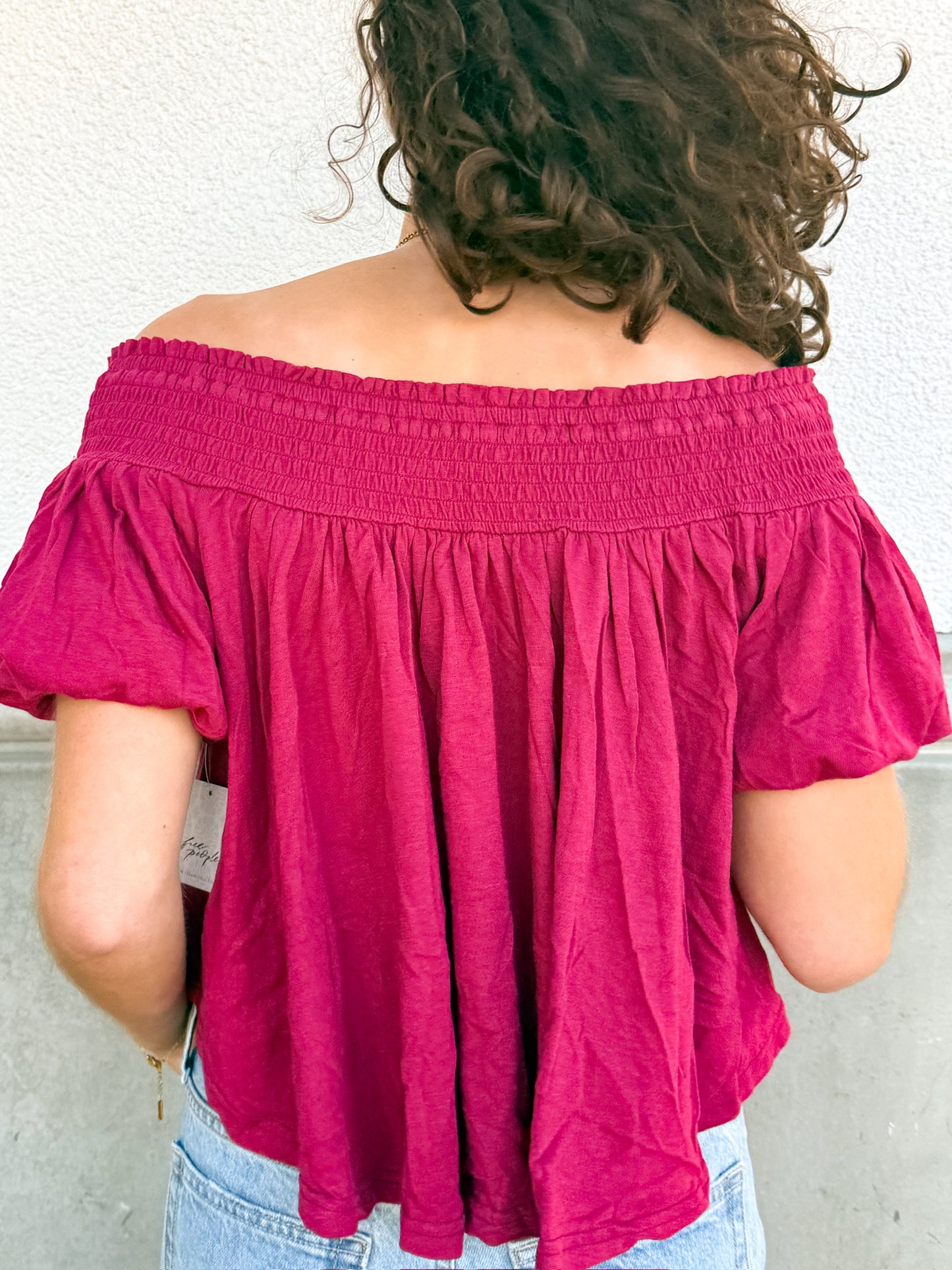 Free People Mabel Top - Sangria