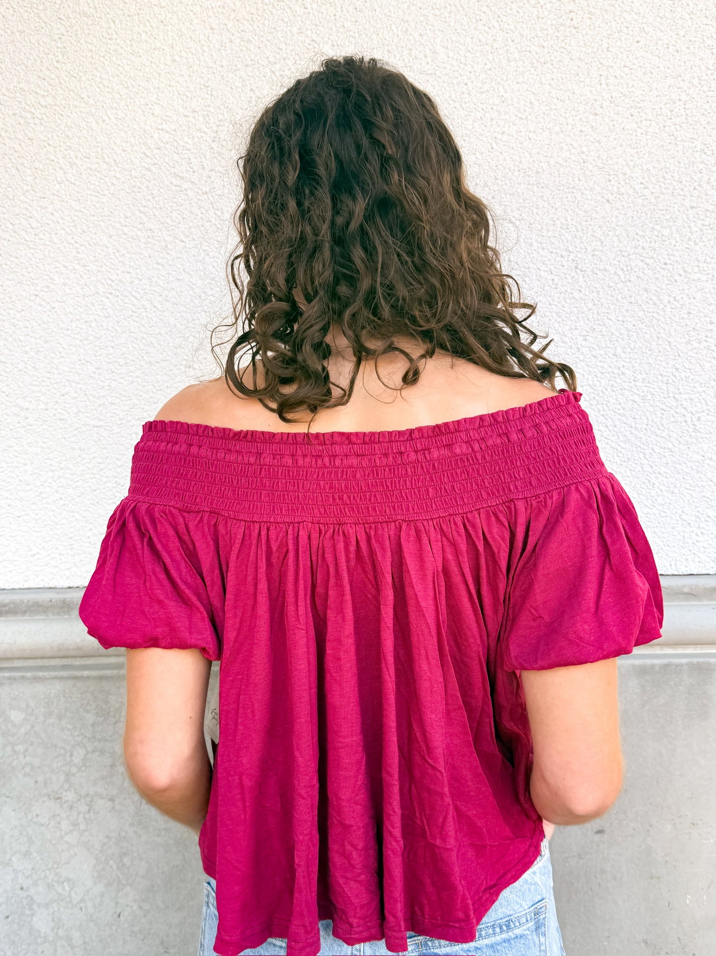 Free People Mabel Top - Sangria