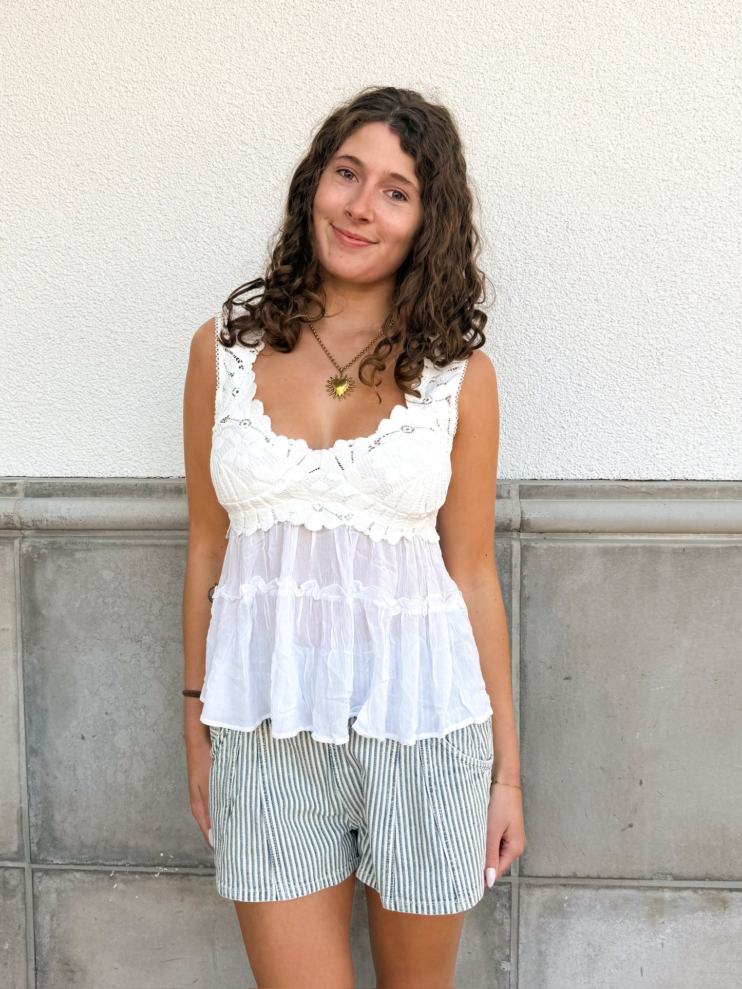 Free People Luna Railroad Short - Horizon Stripe