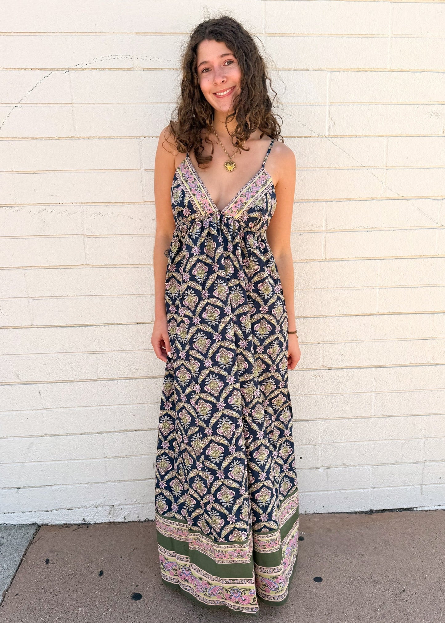 Free People Sorrento Stroll Dress-Blueberry