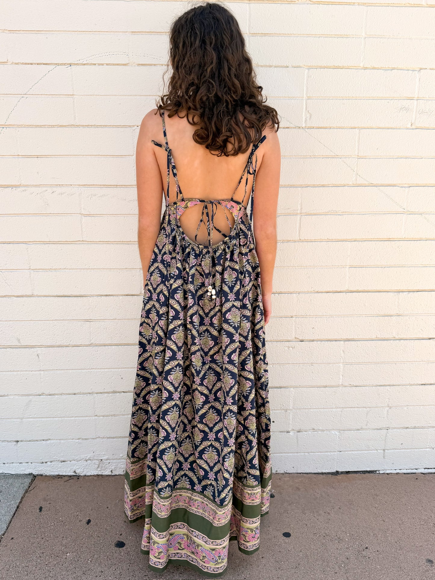 Free People Sorrento Stroll Dress-Blueberry