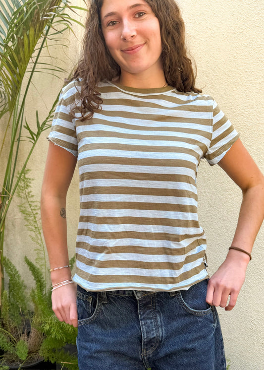 Free People Nora Tee - OB2453184 - Green Combo