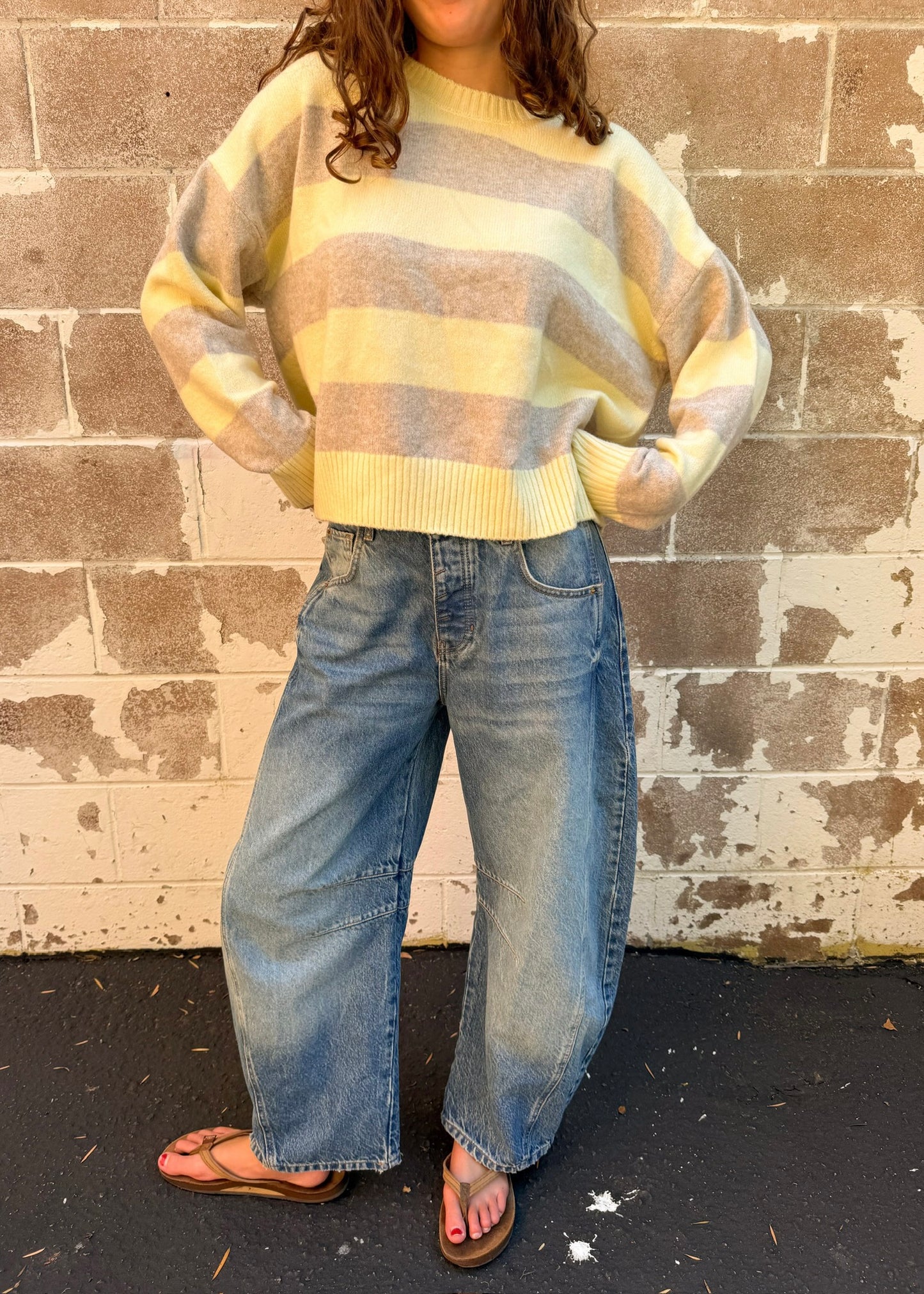 Z Supply Cirrus Stripe Sweater - ZW261135 - Sunnyside