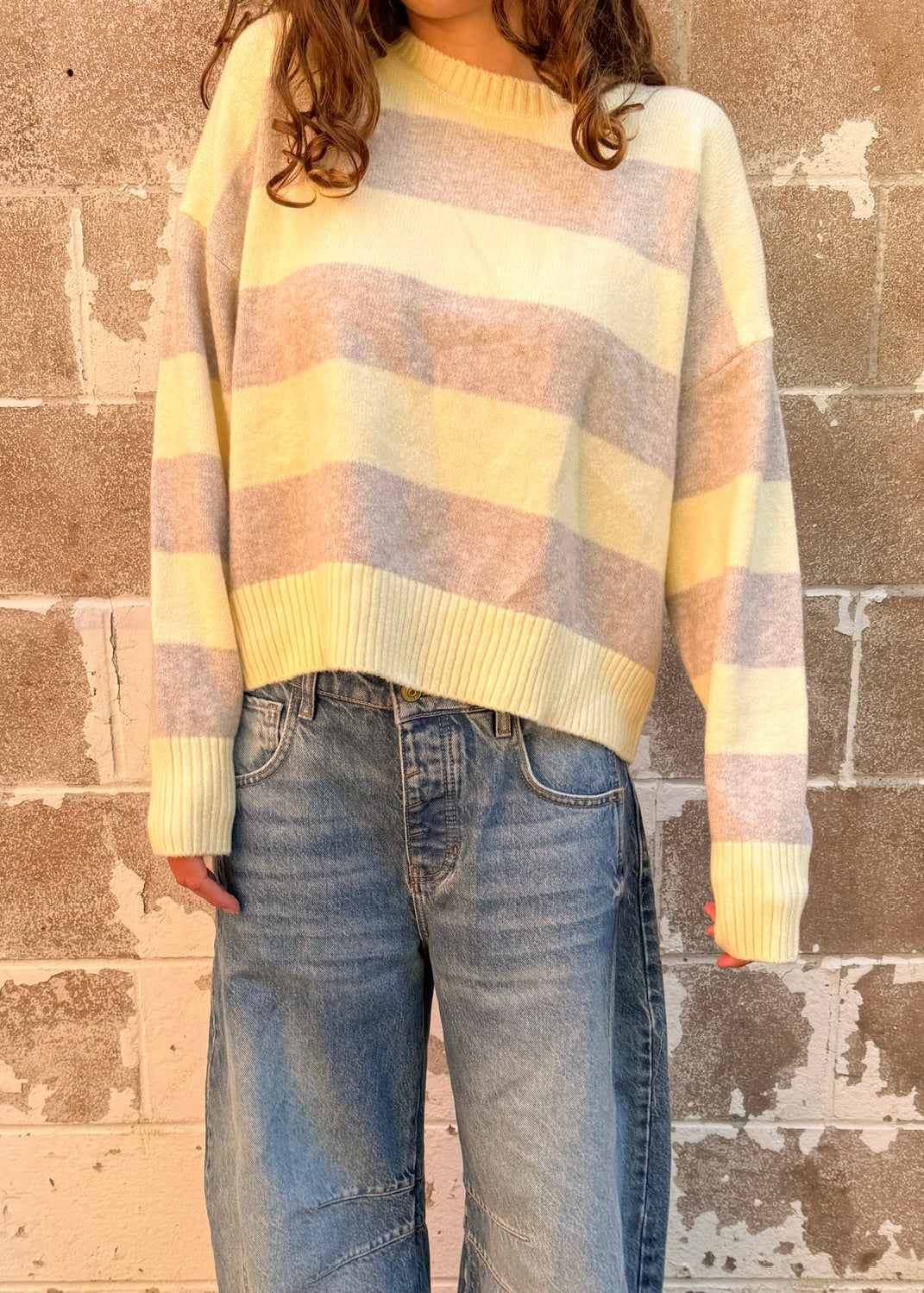 Z Supply Cirrus Stripe Sweater - ZW261135 - Sunnyside