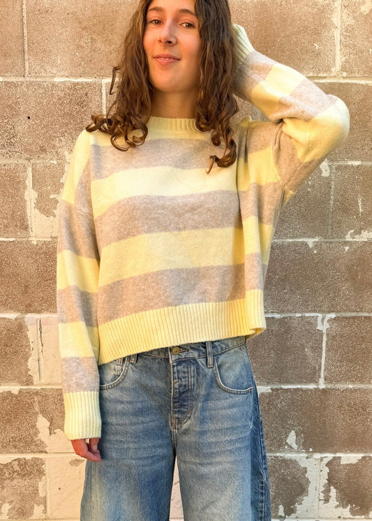 Z Supply Cirrus Stripe Sweater - ZW261135 - Sunnyside