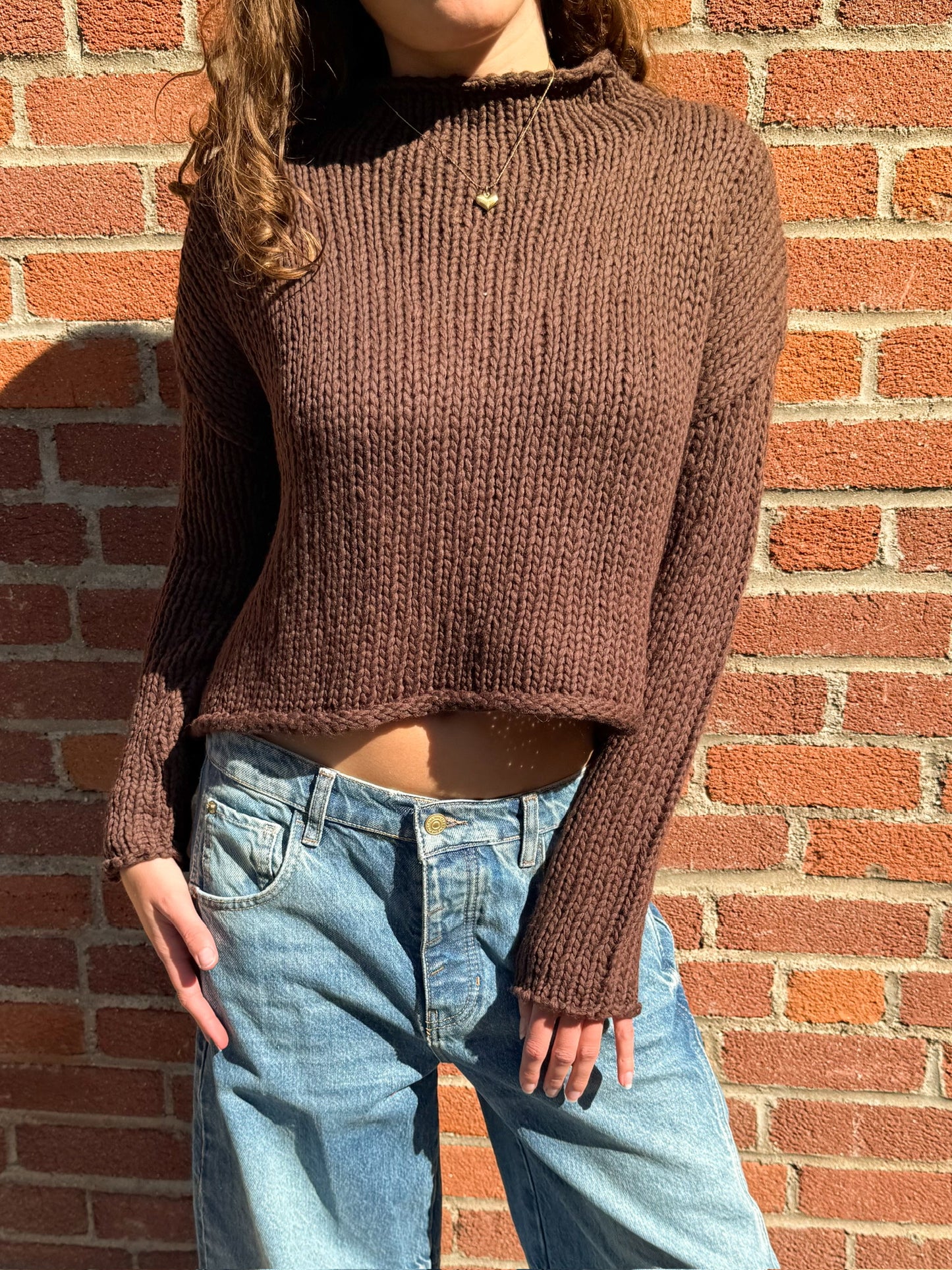 Free People Opal Sweater - Chicory Coffee