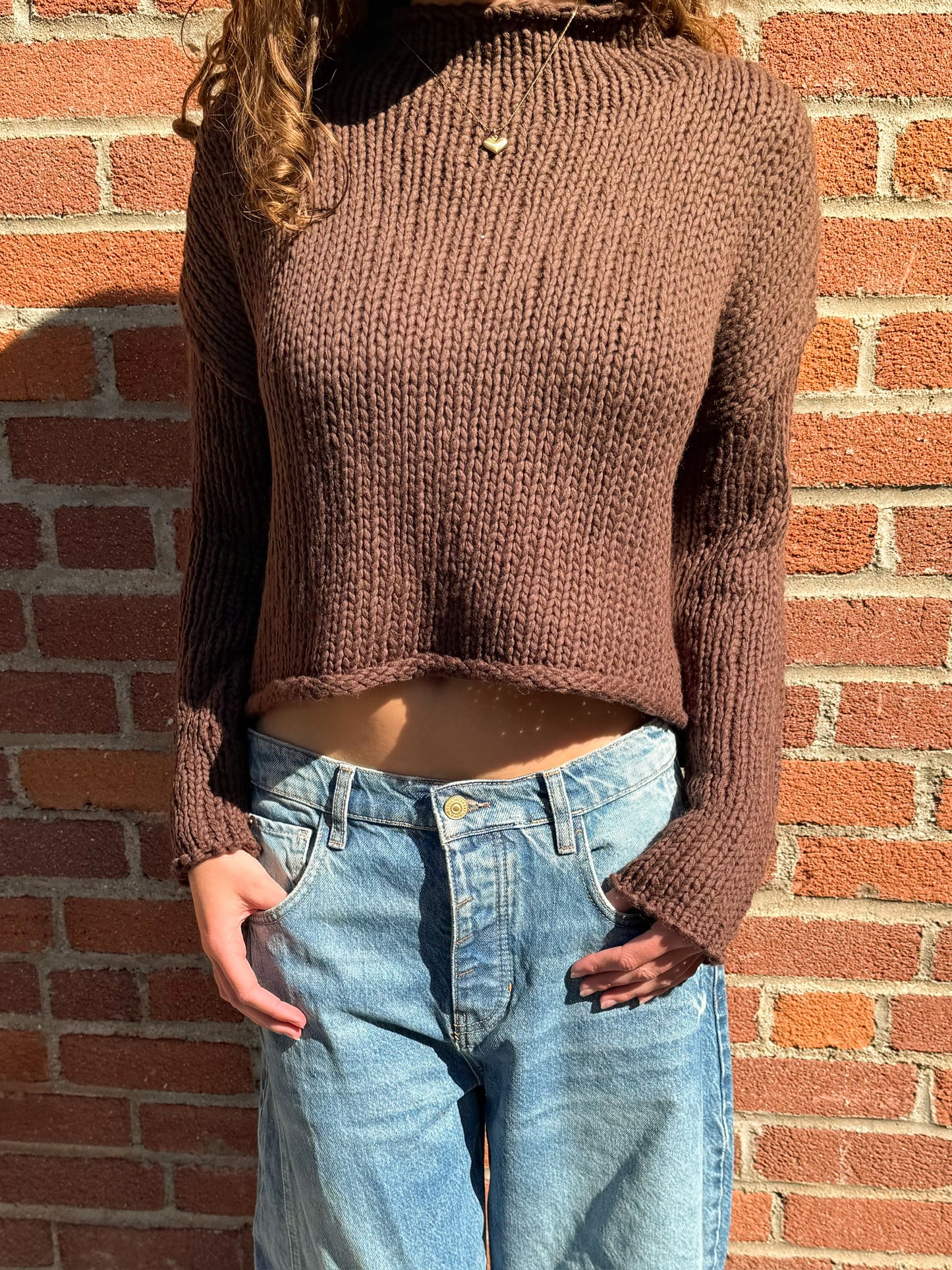 Free People Opal Sweater - Chicory Coffee