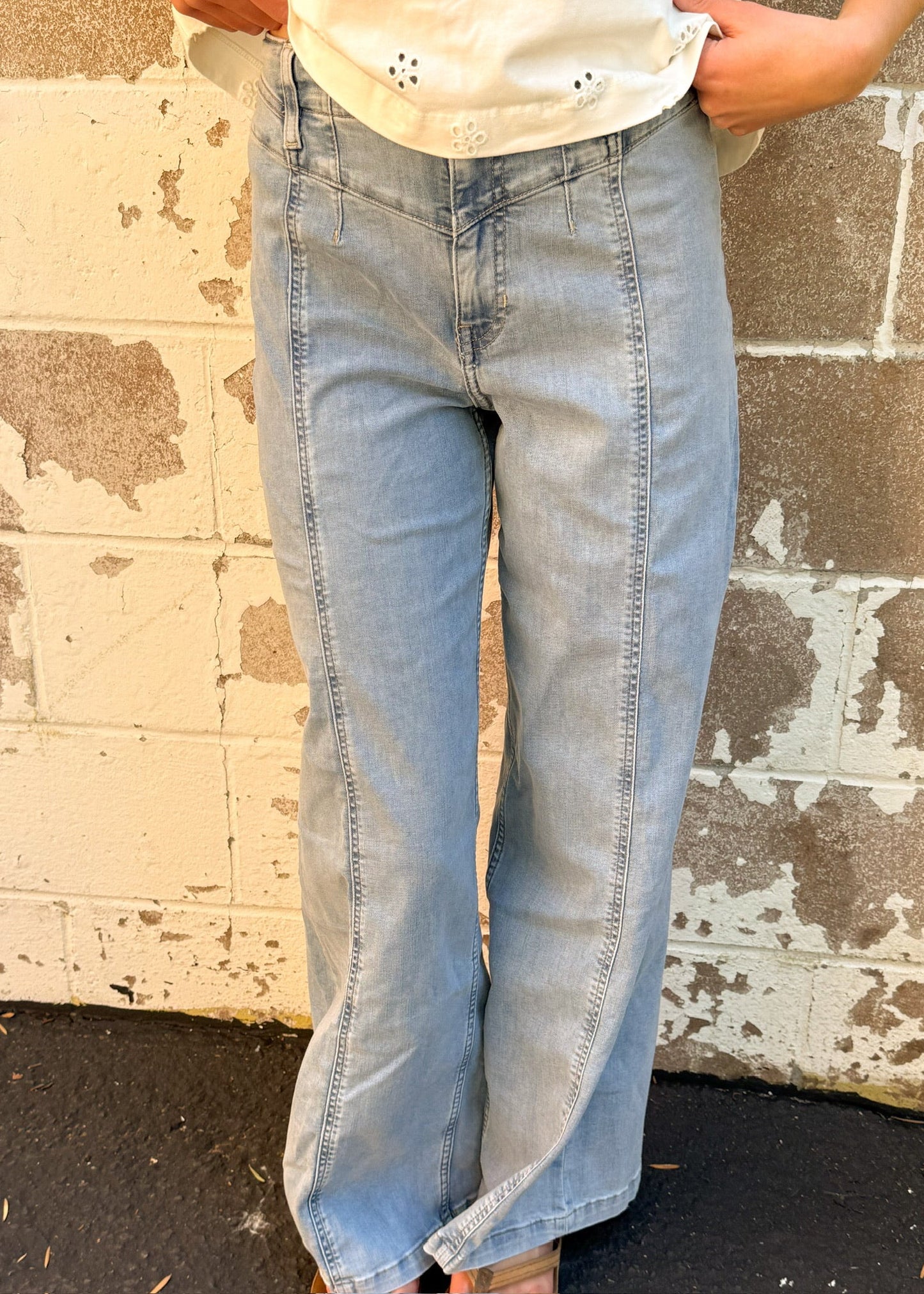 Free People Libre Wide Leg Jean - OB2017752 - Palermo