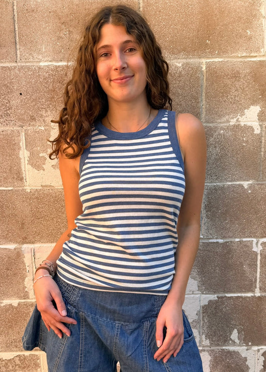 Z Supply Select Striped Tank - ZT261474 - Calypso Blue