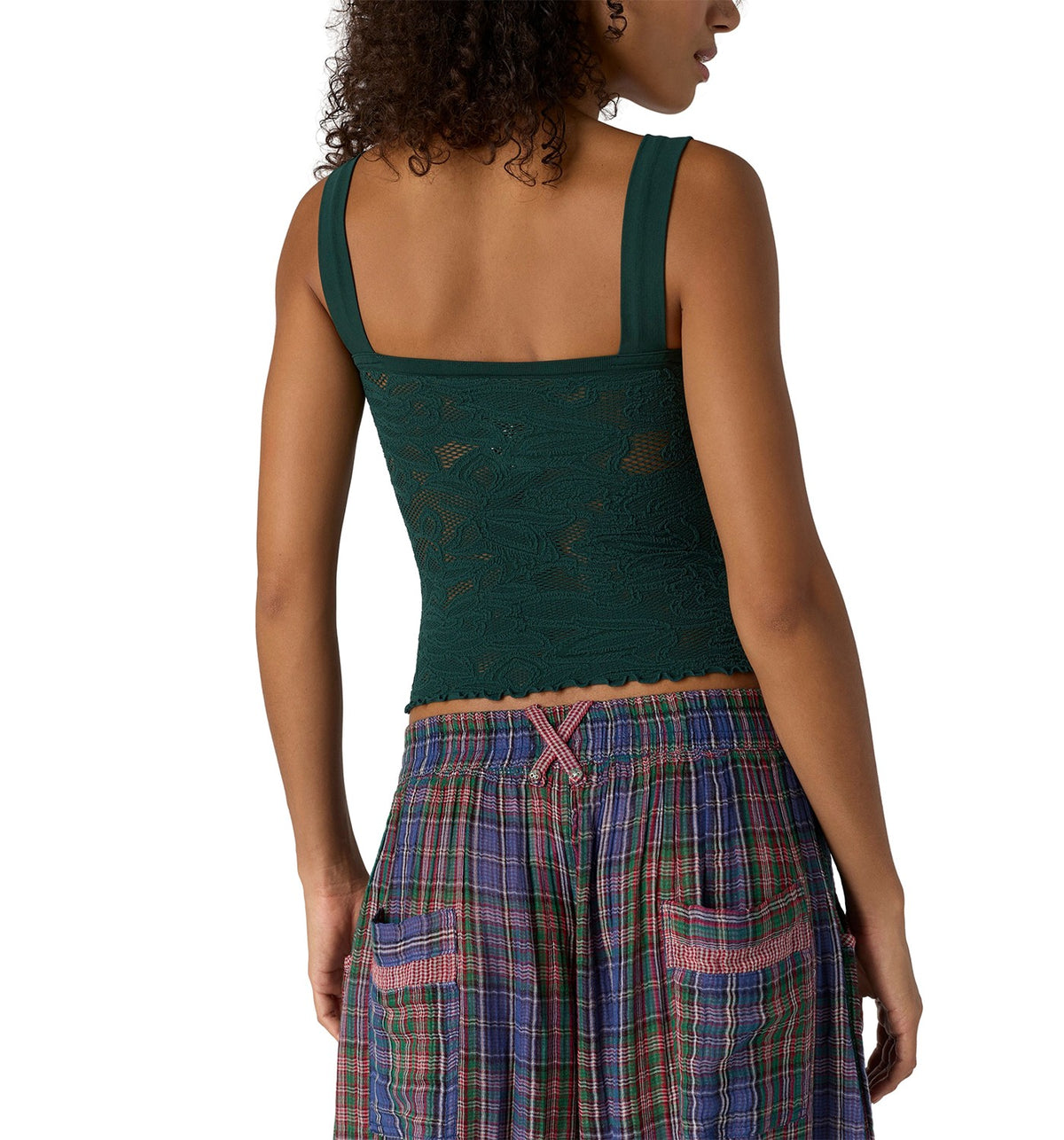 Free People Heirloom Cami - Rainforest, back view