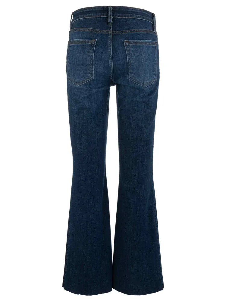 KUT from the Kloth Stella High Rise Fab Ab Flare Jeans in Royalty, back view