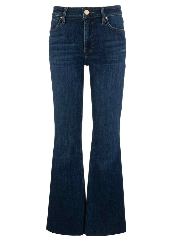 KUT from the Kloth Stella High Rise Fab Ab Flare Jeans in Royalty, front view