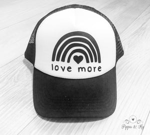Love More Trucker Hat Front